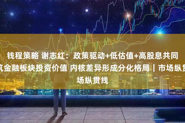 钱程策略 谢志红：政策驱动+低估值+高股息共同构筑金融板块投资价值 内核差异形成分化格局｜市场纵贯线