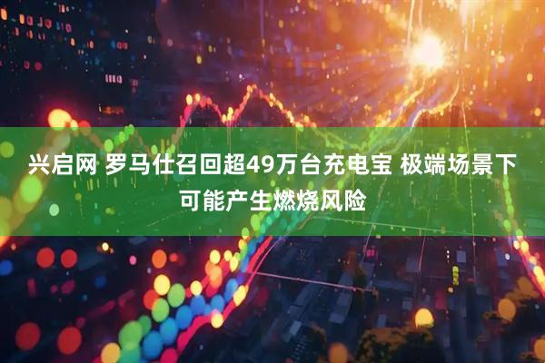 兴启网 罗马仕召回超49万台充电宝 极端场景下可能产生燃烧风险