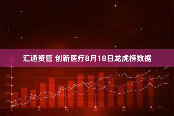 汇通资管 创新医疗8月18日龙虎榜数据