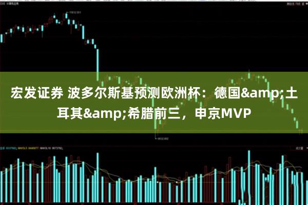 宏发证券 波多尔斯基预测欧洲杯：德国&土耳其&希腊前三，申京MVP